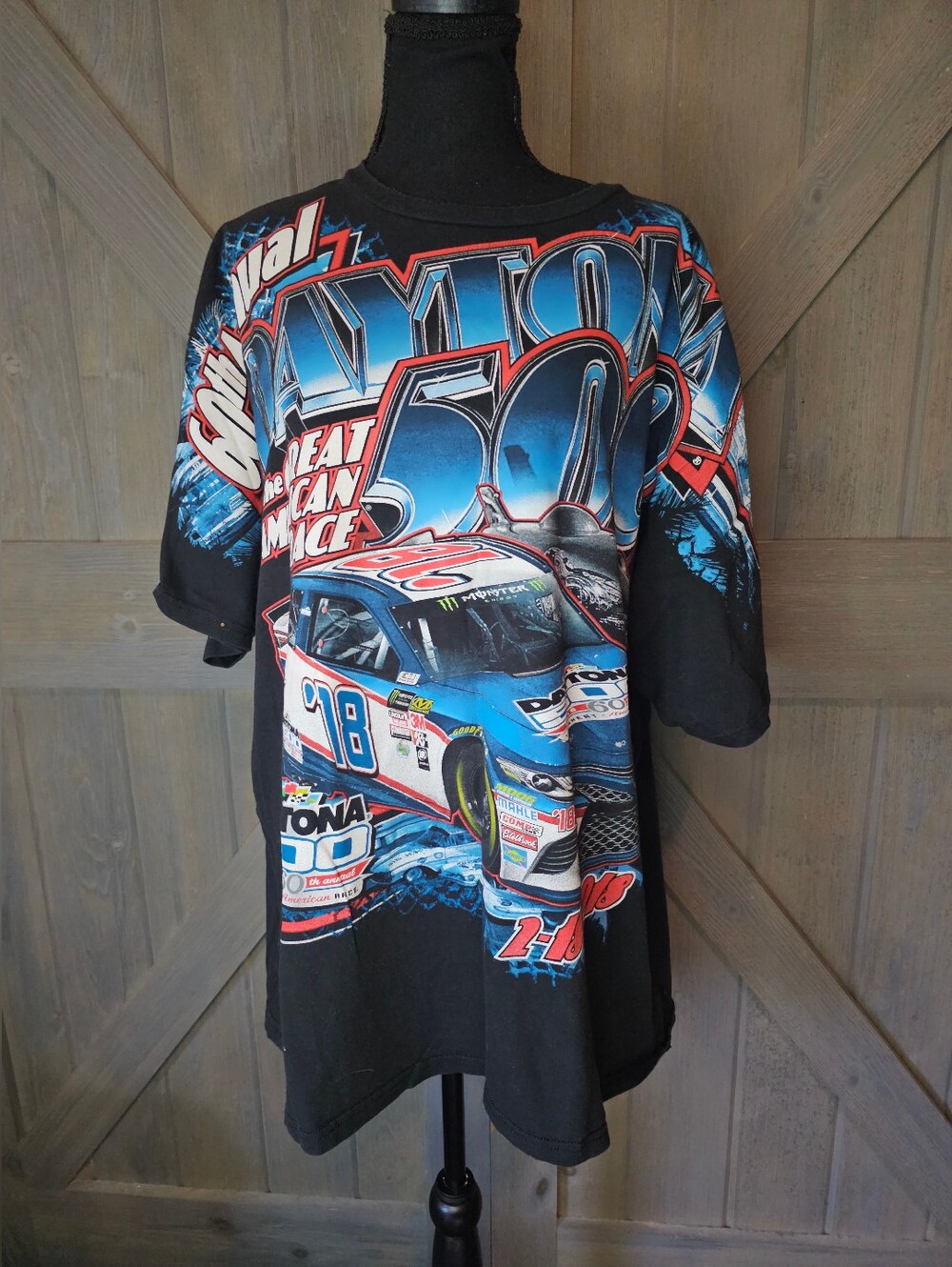 2018 Daytona 500 Kyle Busch Tshirt sz 2XL
